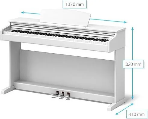 Pianino cyfrowe Dynatone SLP-210 WH - miniatura