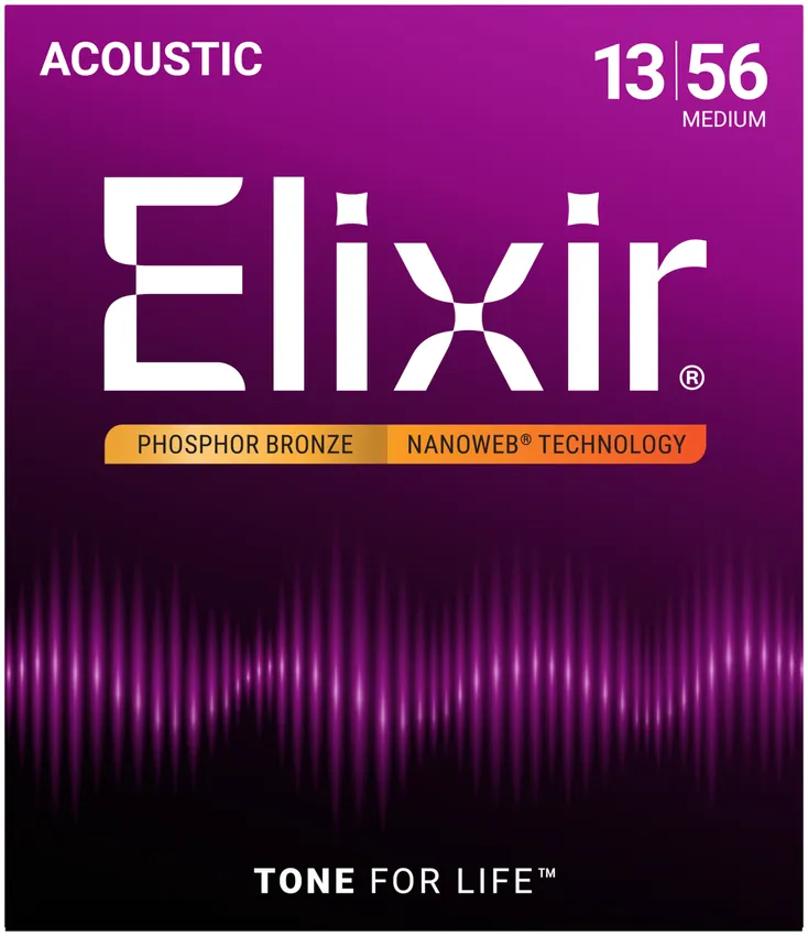 Struny do gitary akustycznej Elixir 11102 Bronze 13-56 - miniatura