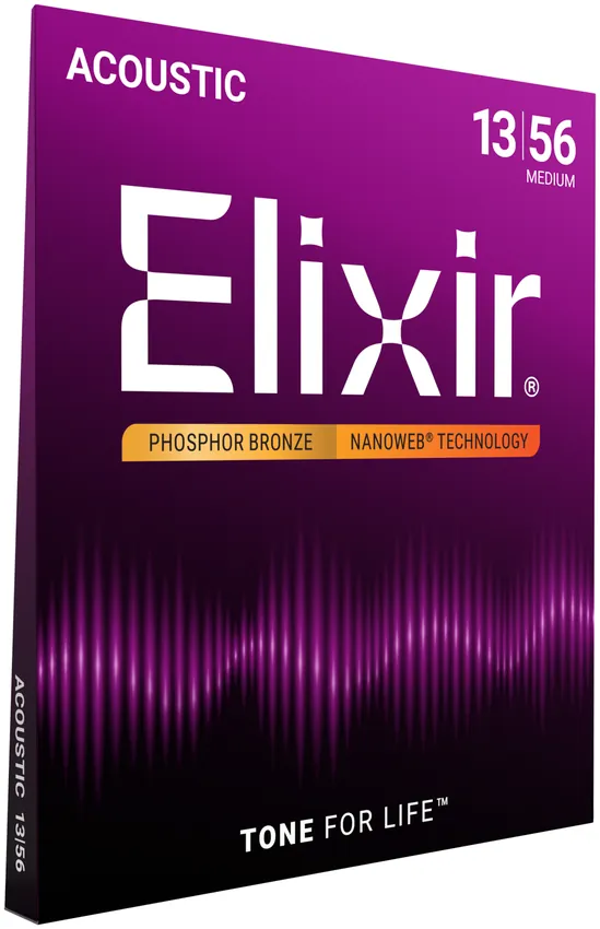 Struny do gitary akustycznej Elixir 11102 Bronze 13-56 - miniatura
