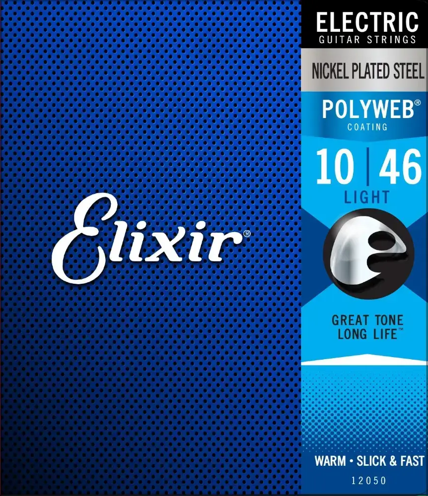 Struny do gitary elektrycznej Elixir 12050 PolyWeb Light 10-46 - miniatura