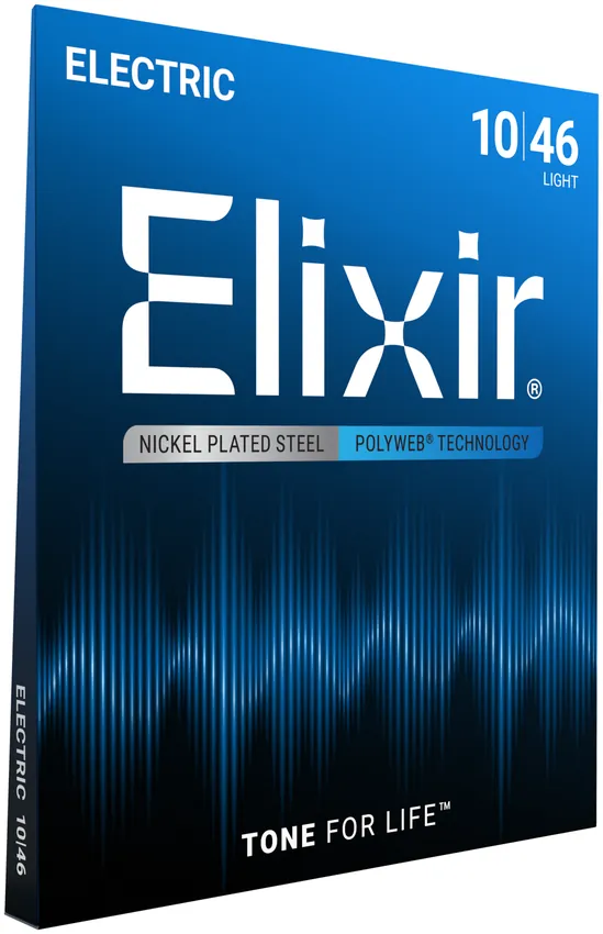Struny do gitary elektrycznej Elixir 12050 PolyWeb Light 10-46 - miniatura
