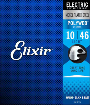 Struny do gitary elektrycznej Elixir 12050 PolyWeb Light 10-46