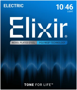 Struny do gitary elektrycznej Elixir 12050 PolyWeb Light 10-46