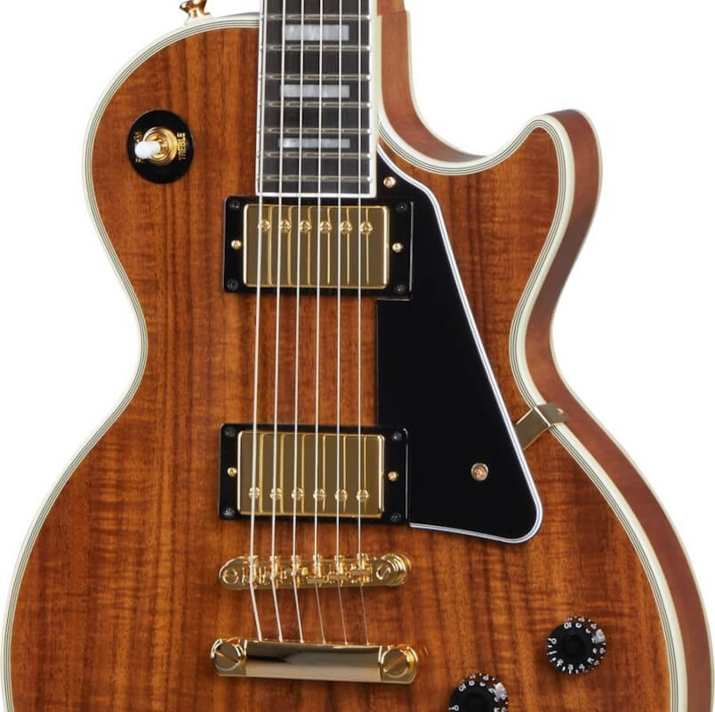 Gitara elektryczna Epiphone Les Paul Custom Koa - miniatura