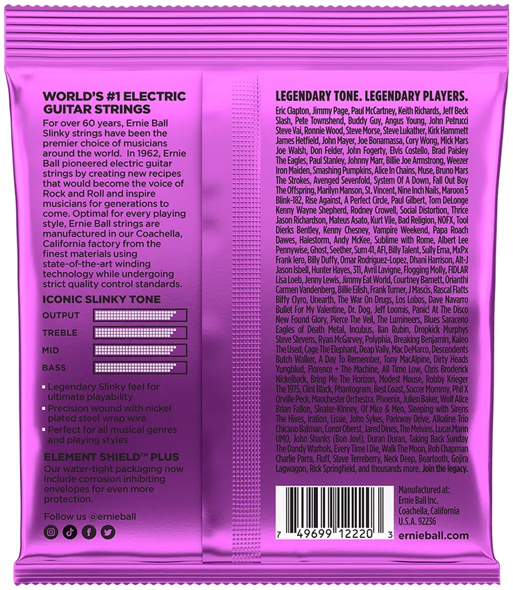 Struny do gitary elektrycznej Ernie Ball 2220 Power Slinky 11-48 - miniatura