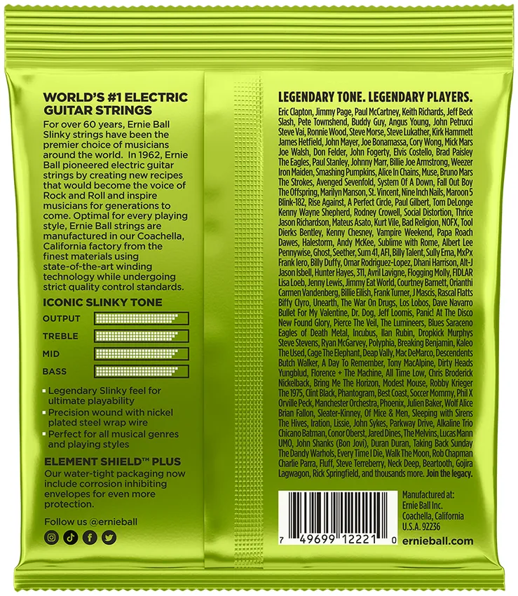 Struny do gitary elektrycznej Ernie Ball 2221 Regular Slinky 10-46 - miniatura