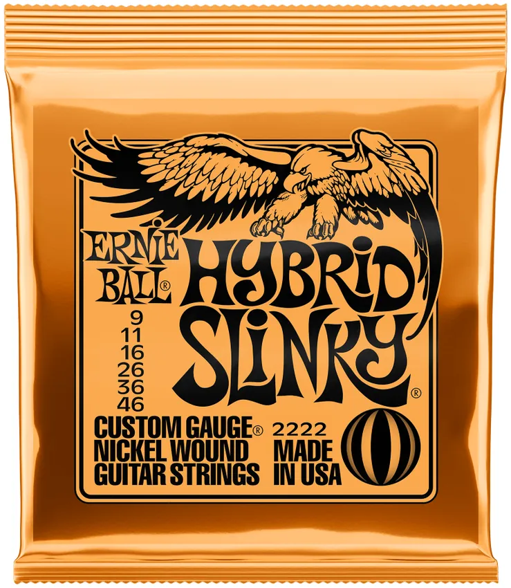 Struny do gitary elektrycznej Ernie Ball 2222 Hybrid Slinky 9-46 - miniatura