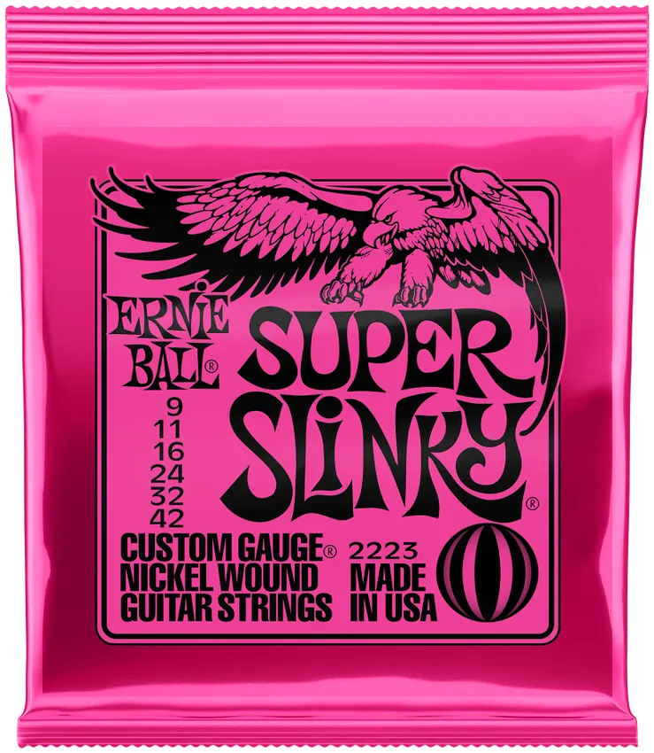 Struny do gitary elektrycznej Ernie Ball 2223 Super Slinky 9-42 - miniatura