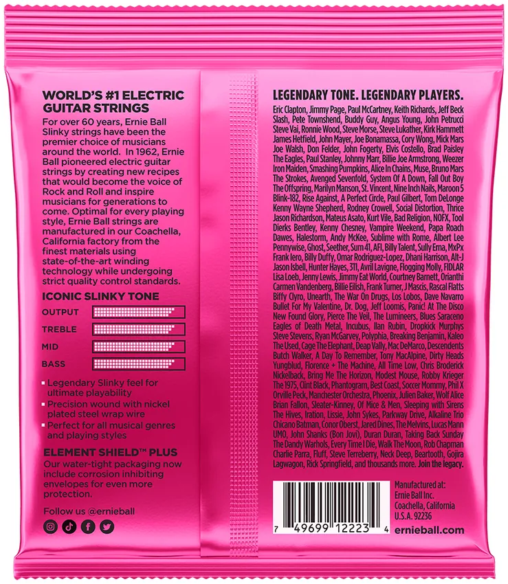 Struny do gitary elektrycznej Ernie Ball 2223 Super Slinky 9-42 - miniatura