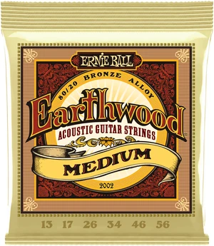 Struny do gitary akustycznej Ernie Ball Earthwood 2002 Bronze 13-56