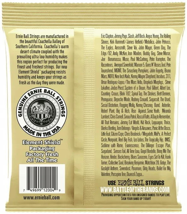 Struny do gitary akustycznej Ernie Ball Earthwood 2004 Bronze 11-52 - miniatura