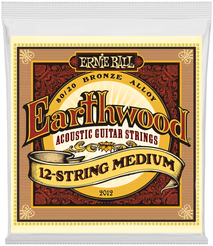 Struny do gitary akustycznej Ernie Ball Earthwood 2012 Bronze 11-52 (12 str.) - miniatura