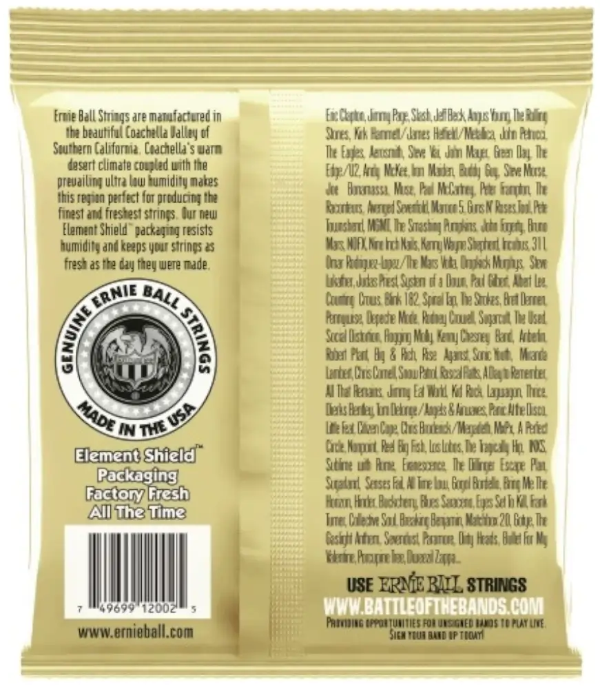 Struny do gitary akustycznej Ernie Ball Earthwood 2002 80/20 Bronze 13-56 - miniatura