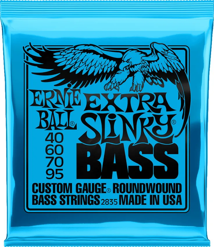 Struny do gitary basowej Ernie Ball Extra Slinky Nickel Wound 2835 (40-95) - miniatura