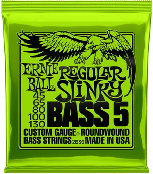 Struny do gitary basowej Ernie Ball Regular Slinky Nickel Wound 2836 (45-130)