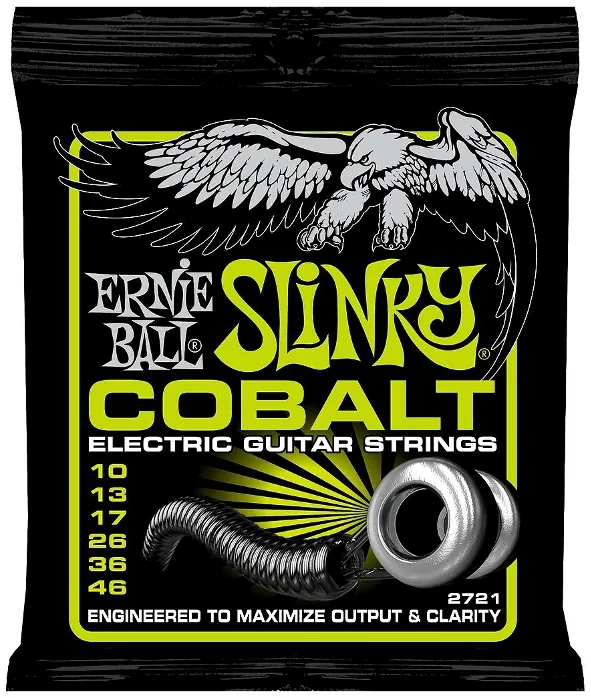 Struny do gitary elektrycznej Ernie Ball Slinky Cobalt 2721 (10-46) - miniatura