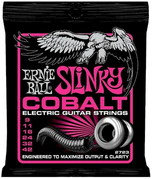 Struny do gitary elektrycznej Ernie Ball Slinky Cobalt 2723 (9-42)