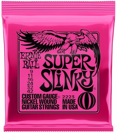 Struny do gitary elektrycznej Ernie Ball 2223 SLINKY 9-42 - miniatura