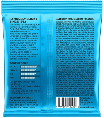 Struny do gitary elektrycznej Ernie Ball 2225 SLINKY 8-38 - miniatura