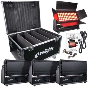 Reflektor LED EVOLIGHTS 60x10W RGBW LED WALL WASHER + CASE ZESTAW