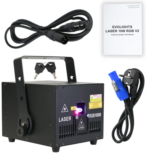 Laser EVOLIGHTS LASER 10W RGB V2 - miniatura