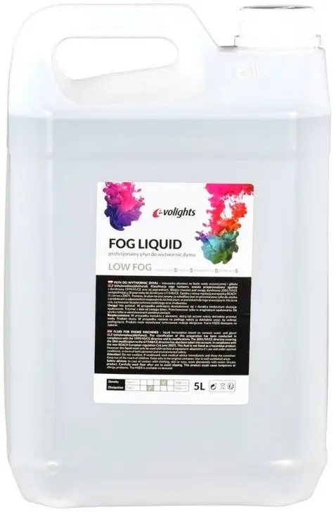 Płyn do wytwornic ciężkiego dymu EVOLIGHTS LOW FOG 5L - miniatura