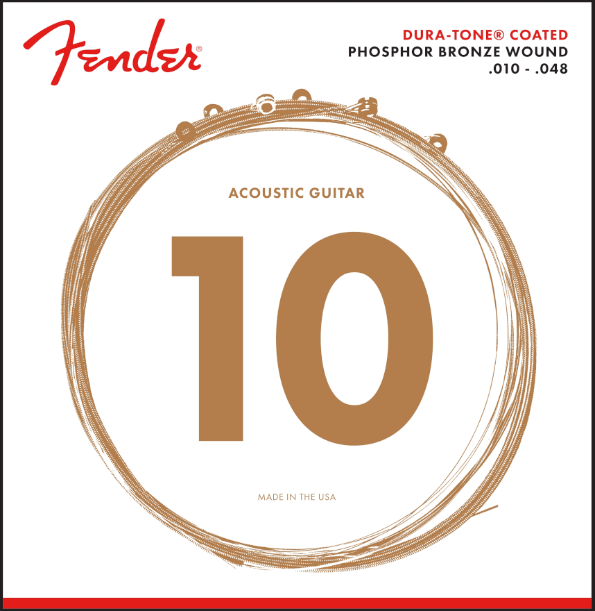 Struny do gitary akustycznej Fender 860XL Phosphor Bronze Coated - miniatura