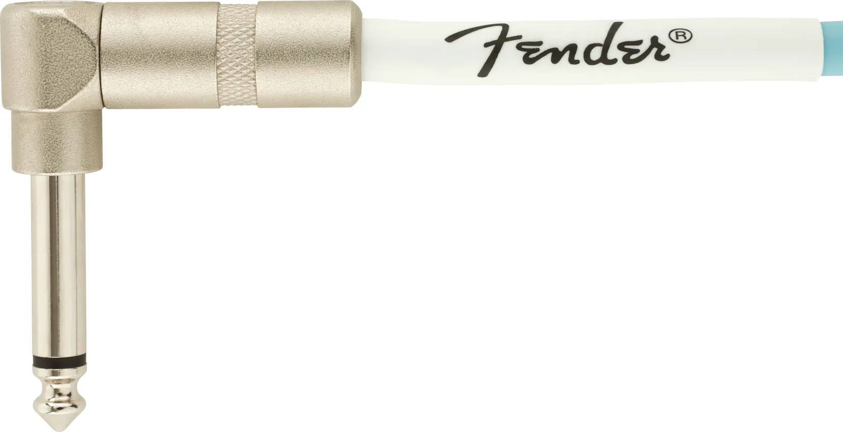 Kabel instrumentalny Fender Contour Series Coil Daphne Blue 9 m Jack-Jack kątowy /do gitary - miniatura
