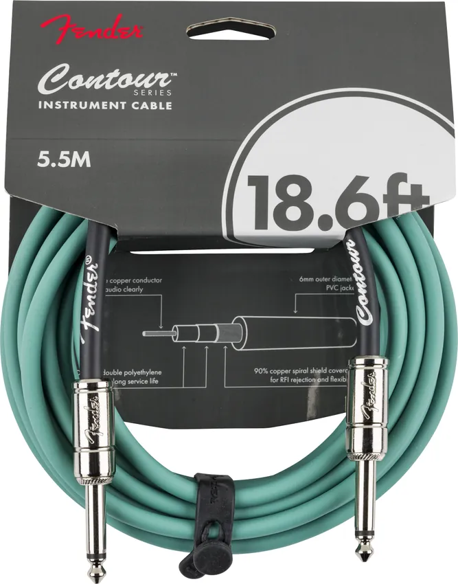 Kabel instrumentalny Fender Contour Series Instrument Cable SHG Jack - Jack 5,5m /do gitary - miniatura