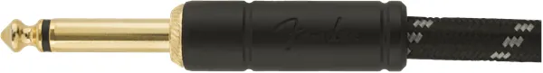 Kabel instrumentalny Fender Deluxe Series Tweed Instrument Cable BLK Jack - Jack kątowy 3m /do gitary - miniatura