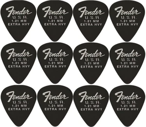 Zestaw kostek gitarowych Fender Dura-Tone 1.21mm Black 12-Pack
