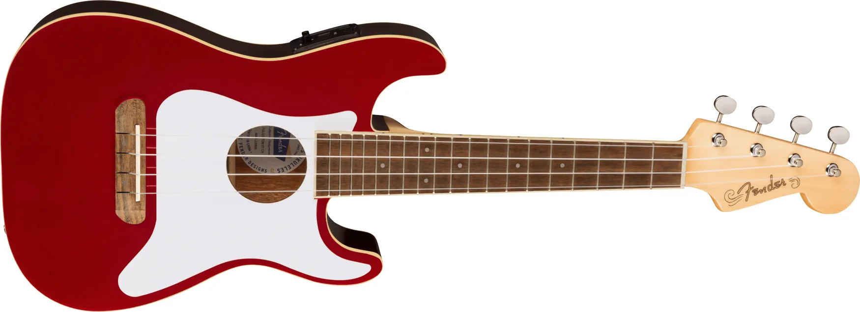 Ukulele Fender Fullerton Strat Uke Candy Apple Red - miniatura
