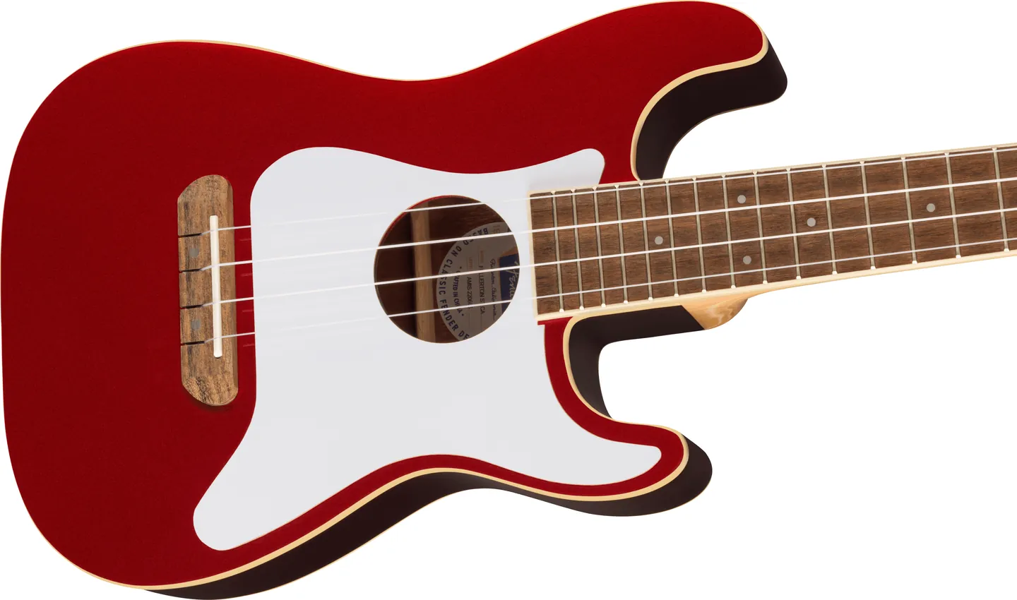 Ukulele Fender Fullerton Strat Uke Candy Apple Red - miniatura