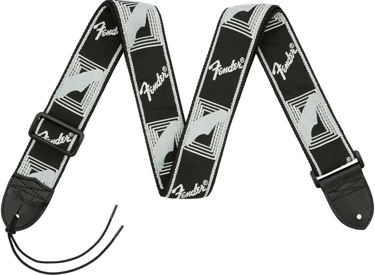 Pasek do gitary Fender Monogrammed Black/Light Grey/Dark Grey