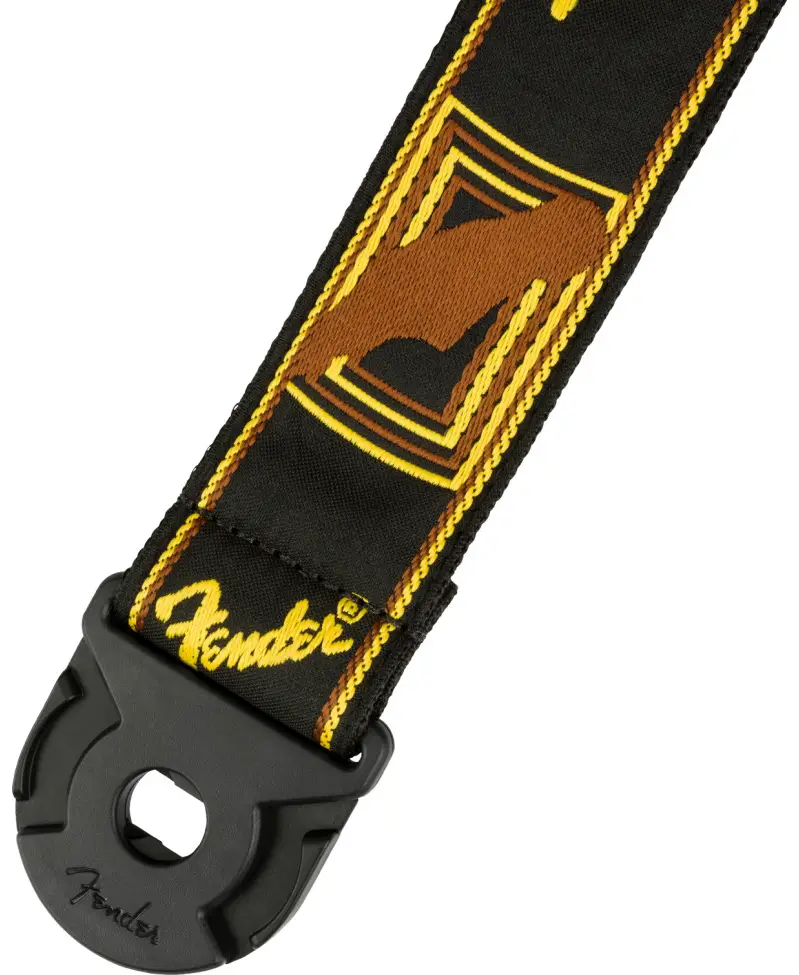 Pasek do gitary Fender Quick Grip Locking End Black/Yellow/Brown - miniatura
