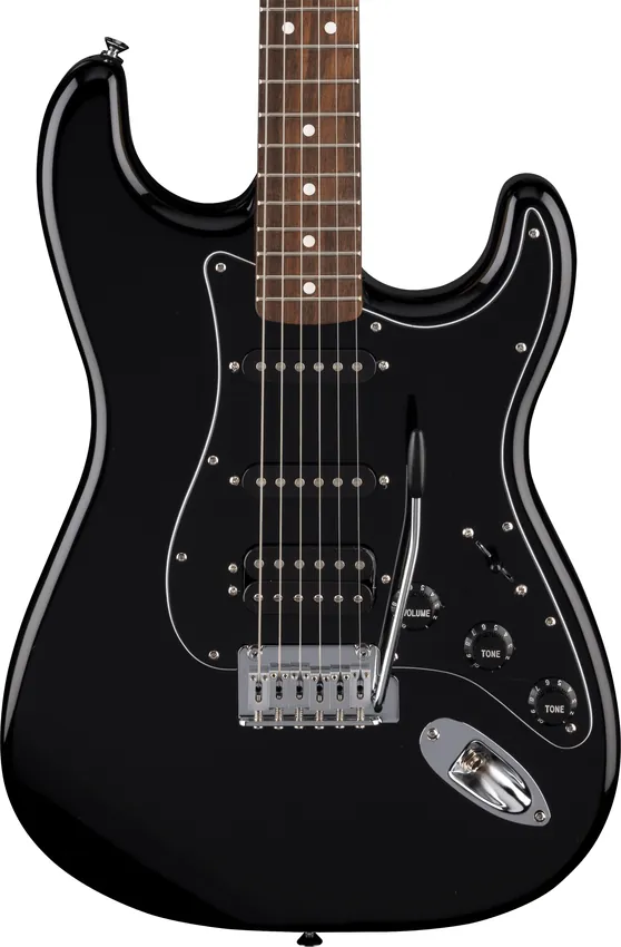 Gitara elektryczna Fender Standard Stratocaster HSS LRL BPG BLK - miniatura