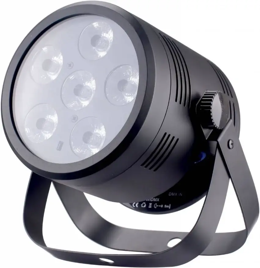 Reflektor LED FRACTAL PAR LED 6x4W BATT /Przenośny - miniatura