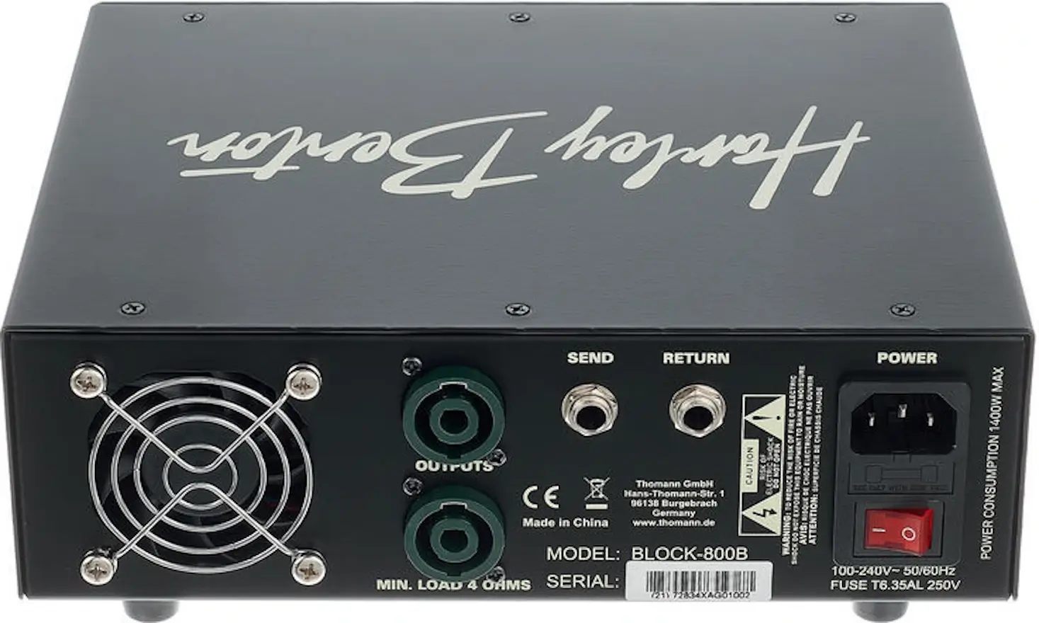 Wzmacniacz basowy Harley Benton Block-800B - miniatura
