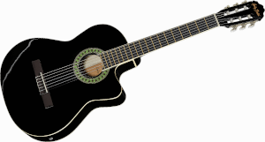 Gitara elektroklasyczna Harley Benton CG200CE-BK