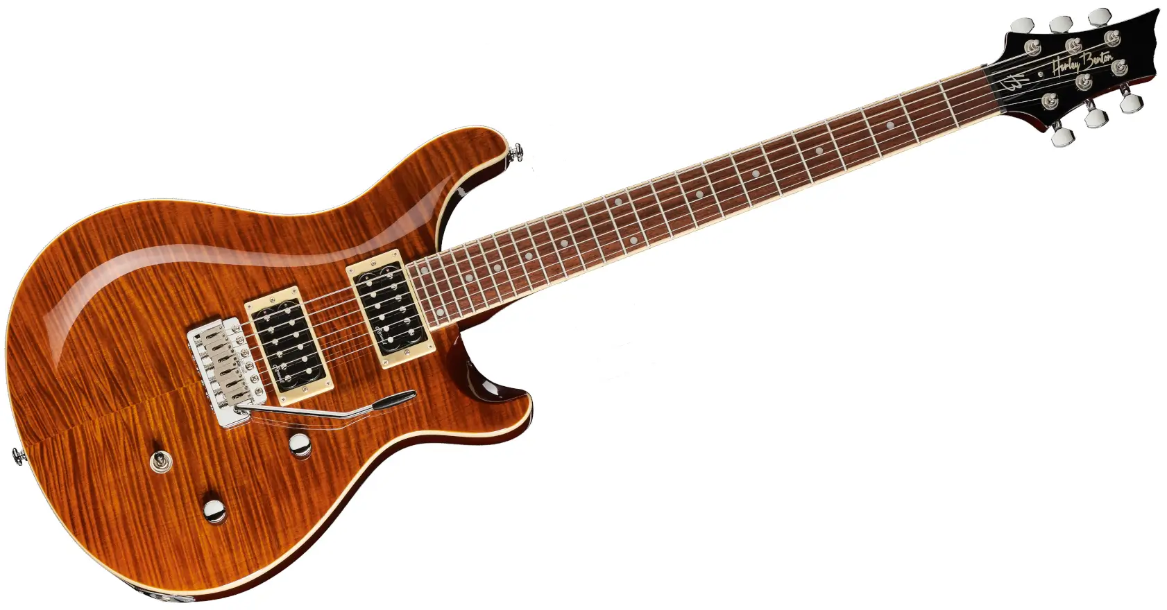 Gitara elektryczna Harley Benton CST-24T Amber Stripes