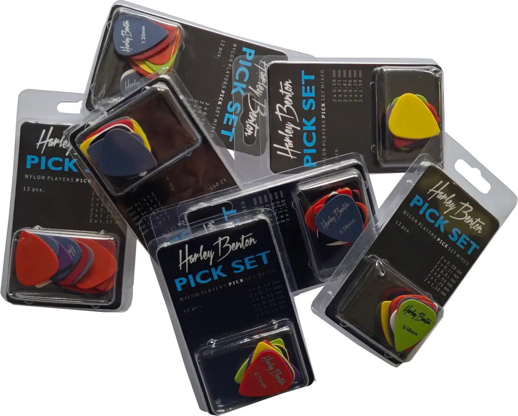 Zestaw kostek Harley Benton Nylon Player Pick Set Mixed (12szt) - miniatura