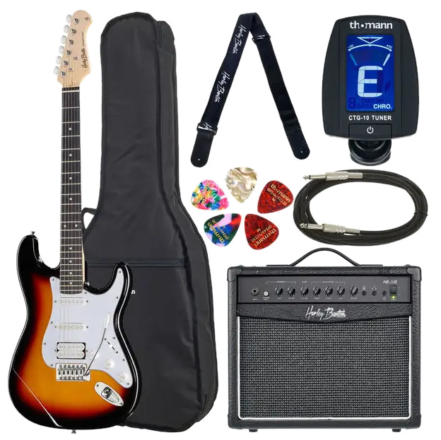 Zestaw gitarowy Harley Benton ST-20HSS SB Standard Bundle