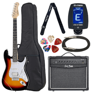 Zestaw gitarowy Harley Benton ST-20HSS SB Standard Bundle
