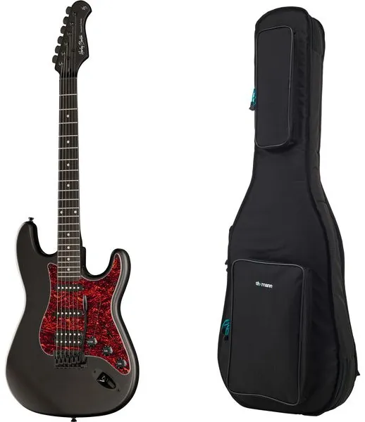Zestaw gitarowy Harley Benton ST-20HSS SBK + GigBag - miniatura