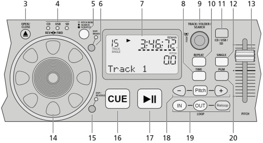 Odtwarzacz CD/MP3 IMG STAGELINE CD-230USB - miniatura