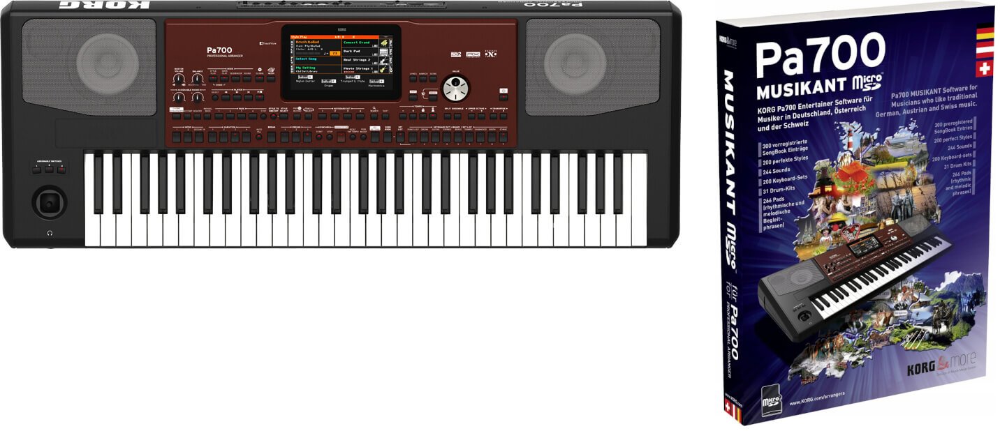 Keyboard KORG Pa700 + pakiet Pa700 MUSIKANT