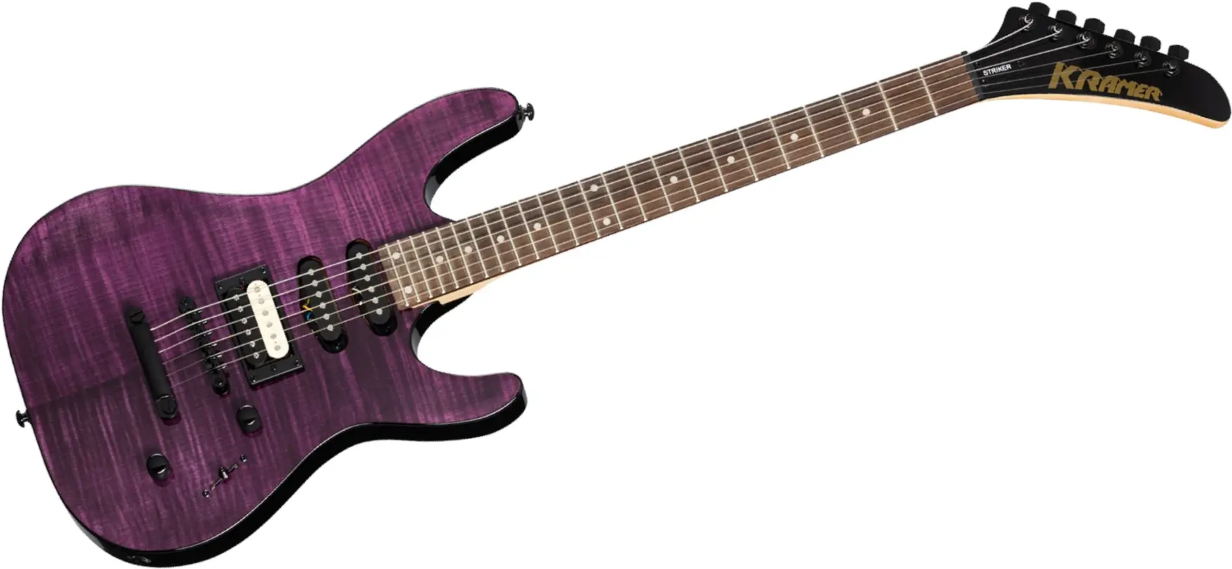 Gitara elektryczna Kramer Striker Figured HSS Transparent Purple