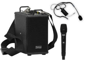 Zestaw nagłośnieniowy LDM Electronic PersonalBox Light V220/1x H20/1x BN20IP (660-690 MHz) akumulator