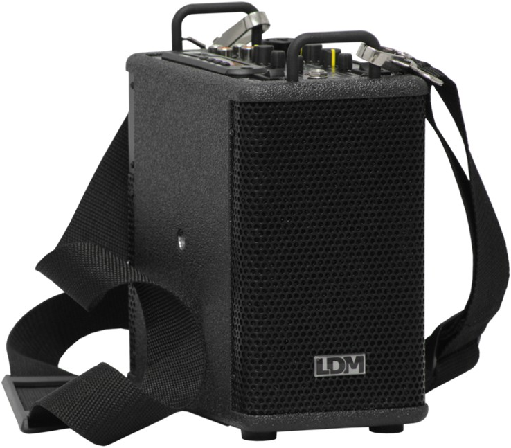 Zestaw nagłośnieniowy LDM Electronic PersonalBox Light V220/2x BN20IP (660-690 MHz) akumulator - miniatura