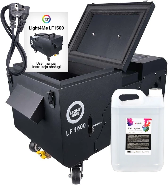 Wytwornica dymu ciężkiego Light4me LF1500 + płyn 5L - miniatura